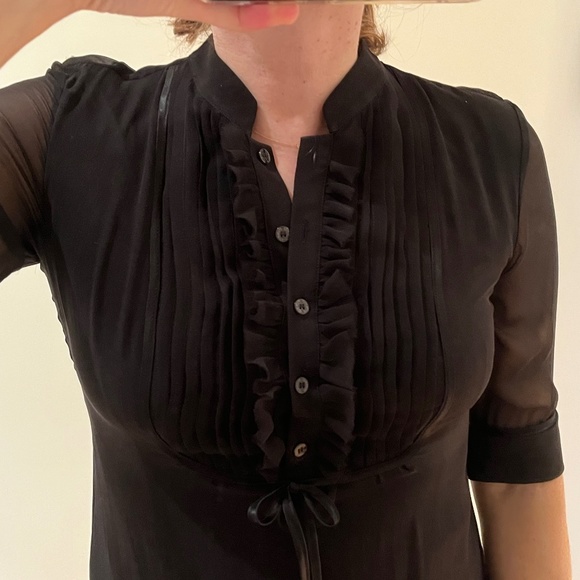 NWT Pinko Silk Perfect Little Black Dress Size 6 - Picture 4 of 10